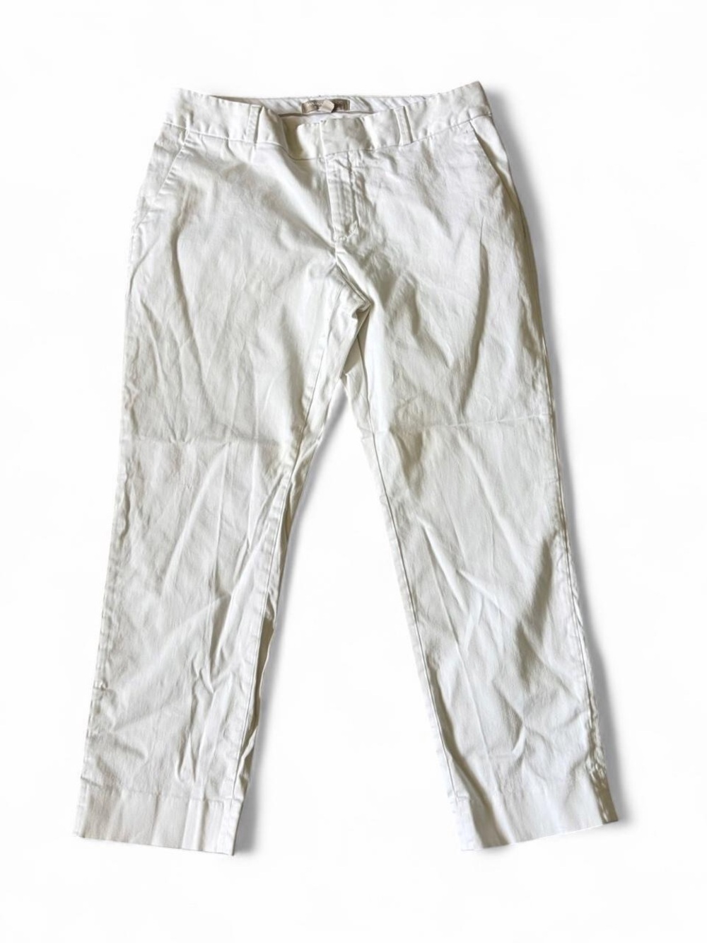Banana Republic white Hampton Pants Size 6P